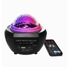 Atmosphere Colorful LED Star music audio Projector Rotary Wave Night light USB nebulosa Light